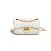 Bolsas Femininas 2025 Nova Tendência Versão Coreana Bolsa de Corrente Acolchoada Bolsa Pequena Estilo Chanel Tiracolo Transversal Versátil Bolsa Quadrada Pequena