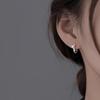 Pendientes de plata de ley 925 para mujer, 2024, nuevos, sencillos, ligeros, de lujo, con diseño de nicho, pendientes de perforación de oreja personalizados de alta calidad.