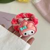 Tocado de cuerda de pelo gruesa trenzada de colores para celebrantes de Internet para niños, lindos accesorios para el cabello de cuerda de pelo de Sanrio con dibujos animados para niñas pequeñas.