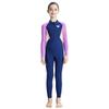 DIVE & SAIL Traje de Baño Infantil Manga Larga para Niñas Traje de Baño de Entrenamiento Protector Solar Secado Rápido Traje de Baño para Aguas Termales