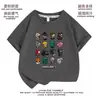 Camiseta de Algodão Infantil Minecraft para Meninos e Meninas, Roupa de Verão de Manga Curta, Moda de Verão Tendência