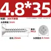 Parafuso autoatarraxante com cabeça escareada GB846 aço inoxidável 304 cabeça chata Phillips alongado parafuso para madeira M2.9M3.5M4.2M5.5