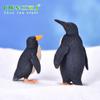 Simulação pinguim pai e filho micro paisagem pvc plástico ornamentos oceano paisagem paisagismo acessórios fofos ornamentos animais