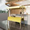 Estante de Exhibición para Puesto de Mercado al Aire Libre Caja Soporte de Venta Plegable de Madera Promocional Puesto Móvil para Mercado Nocturno Carrito Móvil