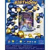 Ins Juego de Globos para Decoración de Cumpleaños Niños Niñas Fiesta de Cumpleaños de Bebé Accesorios para Disfrazar Escena