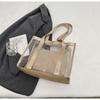 Bolsa de playa transparente de PVC para natación, impermeable, para guardar ropa, portátil, de viaje, de gran capacidad