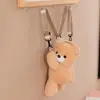 Bolsa de Oso Estilo Nuevo Japonés Juguete de Peluche Bolso Cruzado Oso de Peluche de Dibujos Animados Cabeza Inclinada Bolso Cruzado Regalo para Niña