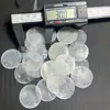 Concha Espelhada de Duas Furações 3cm Folha de Concha Transparente Natural Sino de Vento de Concha Artesanato de Iluminação Concha Espelhada Filipina