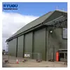 Puertas apilables resistentes al viento para hangares de aeronaves, puertas eléctricas de hangar para fábricas, puertas resistentes al viento suministradas de fábrica con certificación de norma nacional