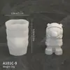 Molde de Resina de Astronauta Lunar DIY Astronauta de Dibujos Animados Yeso de Aromaterapia Decoración de Mesa Molde de Silicona para Apretar