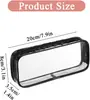 Estuche para Lápices Transparente con Cierre de PVC, Bolsita para Bolígrafos Transparente para Artículos de Tocador, Estuche para Lápices y Bolígrafos de Examen, Equipaje de Viaje, Bolsa para Maquillaje y Cosméticos para Material de Oficina, Organización de Maquillaje de Viaje.
