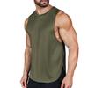 Coletes Masculinos Europeus e Americanos Amazon Transfronteiriços Verão Gola Redonda Sem Mangas Absorvente de Suor Top Camiseta Colete Esportivo Roupa Masculina