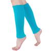 Polainas de Lã Femininas Fluorescentes Multicoloridas Retas de 28cm Outono e Inverno Versátil Aquecedores de Pé Tricotados Meias Térmicas Folgadas Capas para Botas