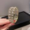 Pulsera de moda de personalidad simple corriente de primavera Diamante Perla pulsera abierta celebridad de Internet pulsera de diseño de moda europea y americana
