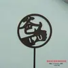 Te deseamos longevidad, salud y longevidad, Insignias de Acrílico Engrosado para Pasteles, Insignias para Postres de Repostería