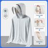 Fio Original de Seda de Gelo Roupas Frescas com Proteção Solar Impressão Personalizada de Logo Roupas de Trabalho para Exterior Roupas de Sol para Viagem em Grupo Impressão e Impressão