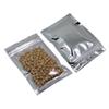 Bolsa con cierre hermético para refrigerios, bolsa autosellable de fondo plano, bolsa con cierre hermético de aluminio, bolsa para alimentos, bolsa semitransparente con cierre hermético, sellada