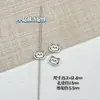 Conto de Fadas Fofo Cabeça de Gato Embossada Liga de Metal Contas Material para Correntes de Celular, Colares, Acessórios de Cabelo Artesanais DIY