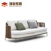 Sillón de Ratán Nórdico para Exterior Sofá Exterior Balcón Patio Villa Jardín Ocio Sofá Doble de Ratán Combinación Muebles