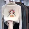 Ropa interior base de forro polar para niños, camiseta elegante de manga larga para otoño e invierno para niñas, engrosada, cuello medio alto, top interior cálido y casual