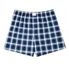 Nuevos bóxers transpirables de corte holgado para hombre con estampado a cuadros, perfectos para la playa.