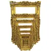 Moldura de Foto Estilo Europeu Retrô Moldura de Adereço para Cena de Casamento Moldura de Decoração de Casamento de Plástico Moldura para Foto de Vestido de Noiva Ornamento