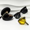 Gafas de sol plegables con protección UV para caras cuadradas y redondas, unisex, gafas de sol transfronterizas, puntos de venta de gafas de sol plegables