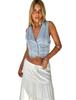 Amazon AliExpress TUME Moda Jeans Colete Feminino Lazer Comércio Exterior Europeu e Americano