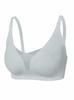 Venda Direta da Fábrica Estilo Popular Transfronteiriço Sutiã Sem Fio Seamless Liso de Cor Sólida com Alças Push-Up Anti-Queda