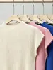 Suéter Simple de Manga Corta para Mujer con Cuello Medio-Alto para Principios de Otoño Estilo Básico Simple Color Sólido Versátil Simple Top Tipo Camiseta Miyake Adelgazante