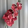 Orquídea Mariposa de Película Artificial 3D de 7 Cabezas Flor Artificial Boda Techo Flor de Seda Material Habitación de Boda Estudio Fotográfico Flor Artificial Falsa