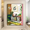 Pintura abstrata suspensa de Matisse sala de estar grande de chão pintura decorativa alto senso nicho arte fundo de sofá pintura a óleo