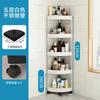 Estante de Almacenamiento Doméstico de Esquina Sin Agujeros para Baño, Carrito Móvil Multicapa para Baño, Estante de Almacenamiento para Sala de Estar, Cocina