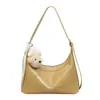 Bolso de mujer de gran capacidad 2026 nuevo estilo bolso cruzado, moderno retro moda color liso bolso de hombro para debajo del brazo para mujeres