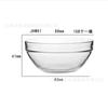 Tazón de vidrio transparente, tazón para sopa, tazón para postre, tazón creativo para ensalada de frutas, vajilla, tazón de cocina, taza para lavarse las manos en hoteles.