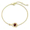 Pulseira de Citrino Birthstone Nova Transfronteiriça da Amazon Estilo Coreano Fresco Pulseira Multicor de Aço Inoxidável com Temperamento de Nicho