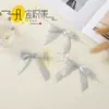 Paquete de 50 Lazos Decorativos Navideños de Cinta de Poliéster Transfronterizos Pajaritas de Poliéster Lazos para Decoración de Árbol de Navidad