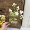 Simulação de jardim Monet branco, material para flores de auditório de casamento, plantio de flores de casamento, arte de flores Mori, chumbo de estrada, flores decorativas