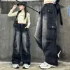 Pantalones infantiles de comercio exterior 2026 nuevo modelo jeans para niñas estilo primavera y otoño modernos pantalones cargo de otoño para niños mayores