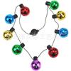 Enfeites de Natal 9Diso Bola Led Colorido Sino Cordão de Luz Transfronteiriço Mais Vendido Colar Luminoso Fashion Legal e Exquisito