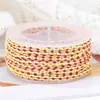 Fio de algodão de três cores de quatro fios Boting, pulseira de cordão colorido trançado feito à mão DIY, cordão para alça, resistente ao desgaste, material de cordão sem trama