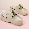 Zuecos de Nuevo Estilo de Suela Gruesa para Mujer de Verano, Sandalias de Playa para Uso en Exteriores, Sandalias sin Cierre, Pantuflas de Eva para Mujer