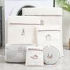 Bolsa de lavandería bordada tipo sándwich engrosada doble sujetador ropa interior especial bolsa de lavado bolsa de malla para lavado a máquina bolsa de lavado
