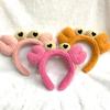 Internet Celebridade Ao Vivo com Bonito Dos Desenhos Animados Vermelho Grande Caranguejo Headband Moda Plush Maquiagem Lavar Rosto Lamb Hair Hoop
