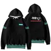 Moeyui Hatsune Miku cosplay Moletom com Capuz Anime Bidimensional Periférico Miku Jaqueta Casual Masculina e Feminina