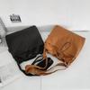 Bolsa Feminina Casual de Grande Capacidade Bolsa Feminina Nova de Verão Simples de Ombro Lona para Aula Deslocamento Transversal Tote Bag