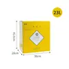 [Personalizado] Caja de Almacenamiento de Agujas Desechables Caja de Objetos Punzocortantes de Papel Médico Caja de Basura Caja Cuadrada de Objetos Punzocortantes de Papel Amarillo