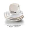 Cuenco de melamina de moda nacional, mayorista de platos para restaurante, olla caliente, plato para salsa, tazón pequeño de plástico, taza, cuchara, vajilla de porcelana de imitación.
