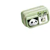 Estojo Panda com Tampa Flip-Top de Grande Capacidade, Unissex, Estojo Estilo Ins, Caixa de Papelaria Versátil e Simples para Alunos do Ensino Fundamental II e Médio