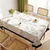 Toalha de Mesa Estilo Francês, Impermeável, à Prova de Óleo, Lavável, Retangular, Resistente ao Calor, Capa para Mesa de Jantar, Luxo Leve, Sensação de Alta Qualidade, Capa de Mesa de Café de PVC